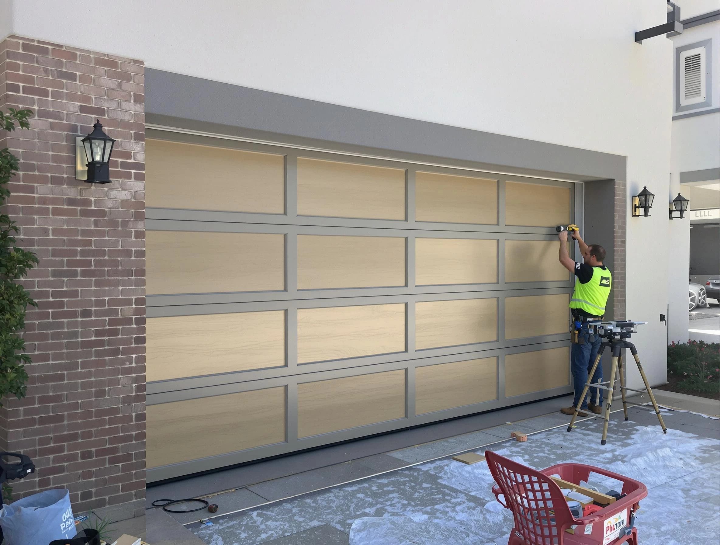 Garage door replacement service by Highland Lakes Garage Door Repair in Highland Lakes