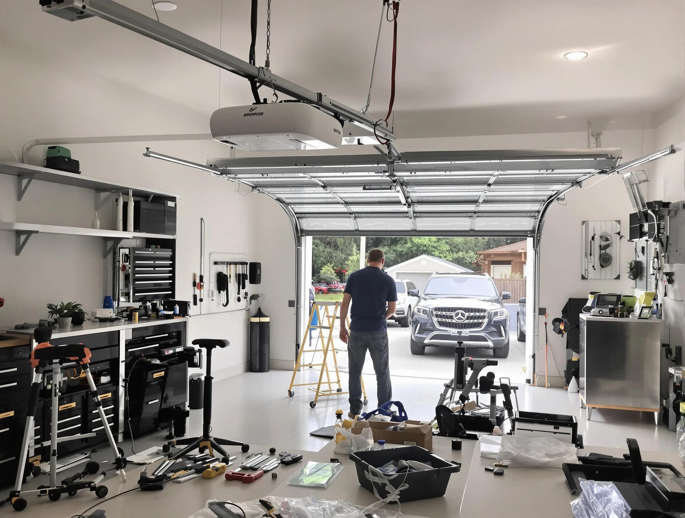 Garage door opener installation by Highland Lakes Garage Door Repair in Highland Lakes