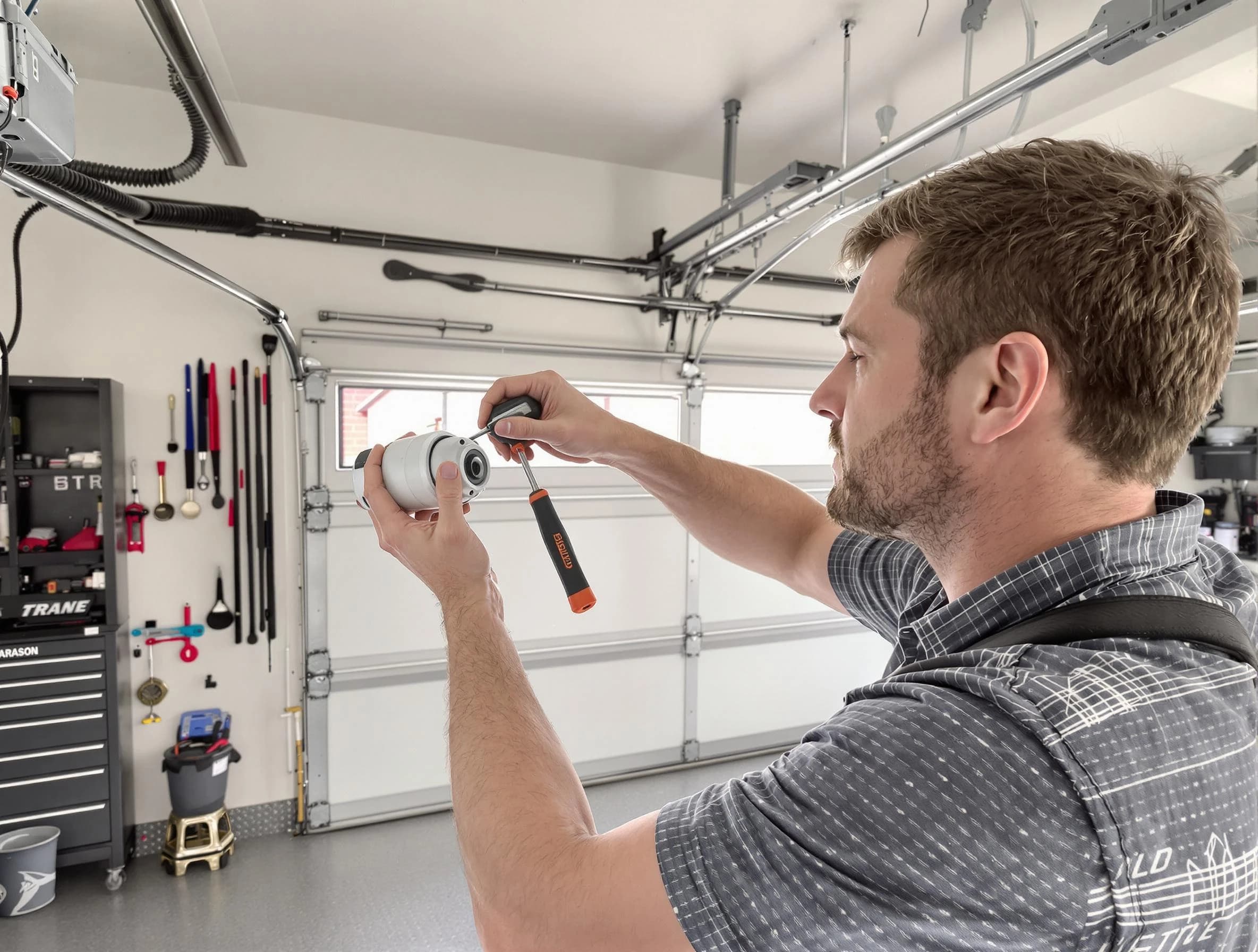 Garage door opener repair service by Highland Lakes Garage Door Repair in Highland Lakes