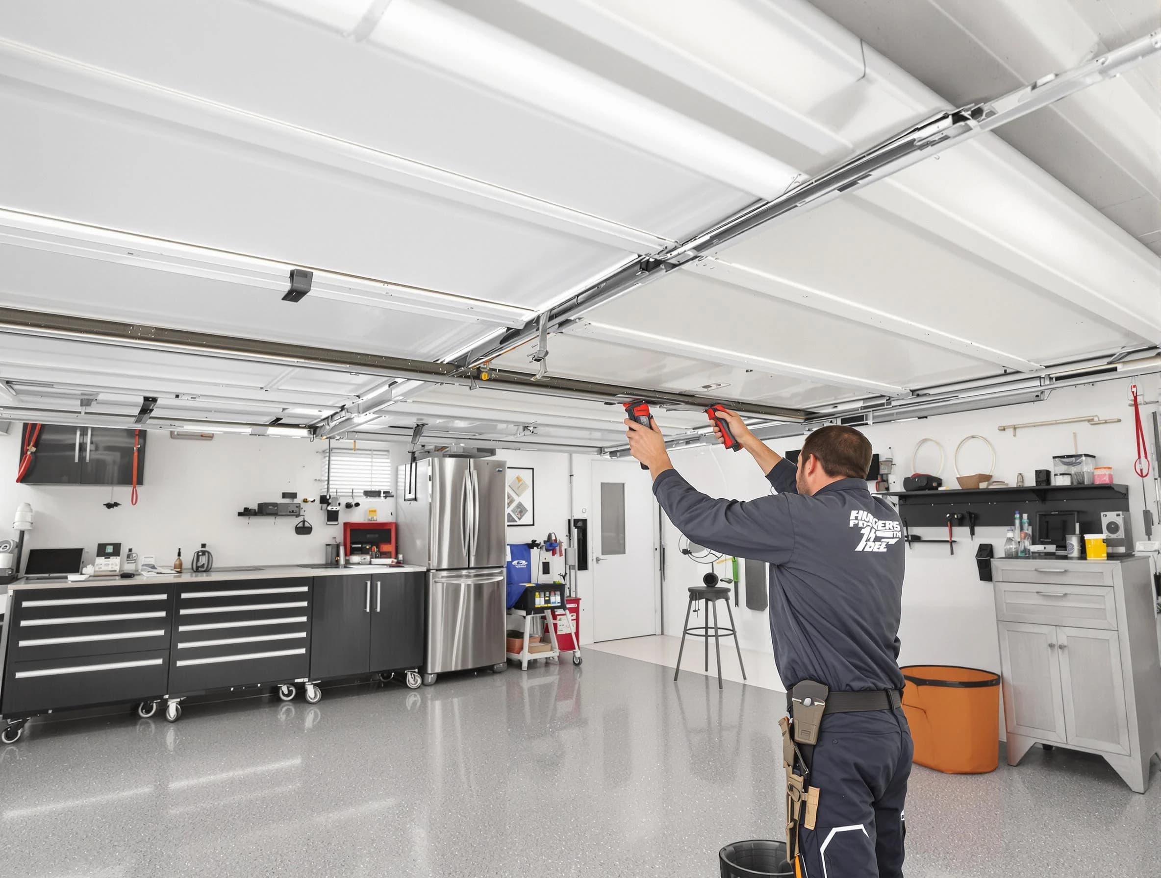 Overhead garage door repair service by Highland Lakes Garage Door Repair in Highland Lakes