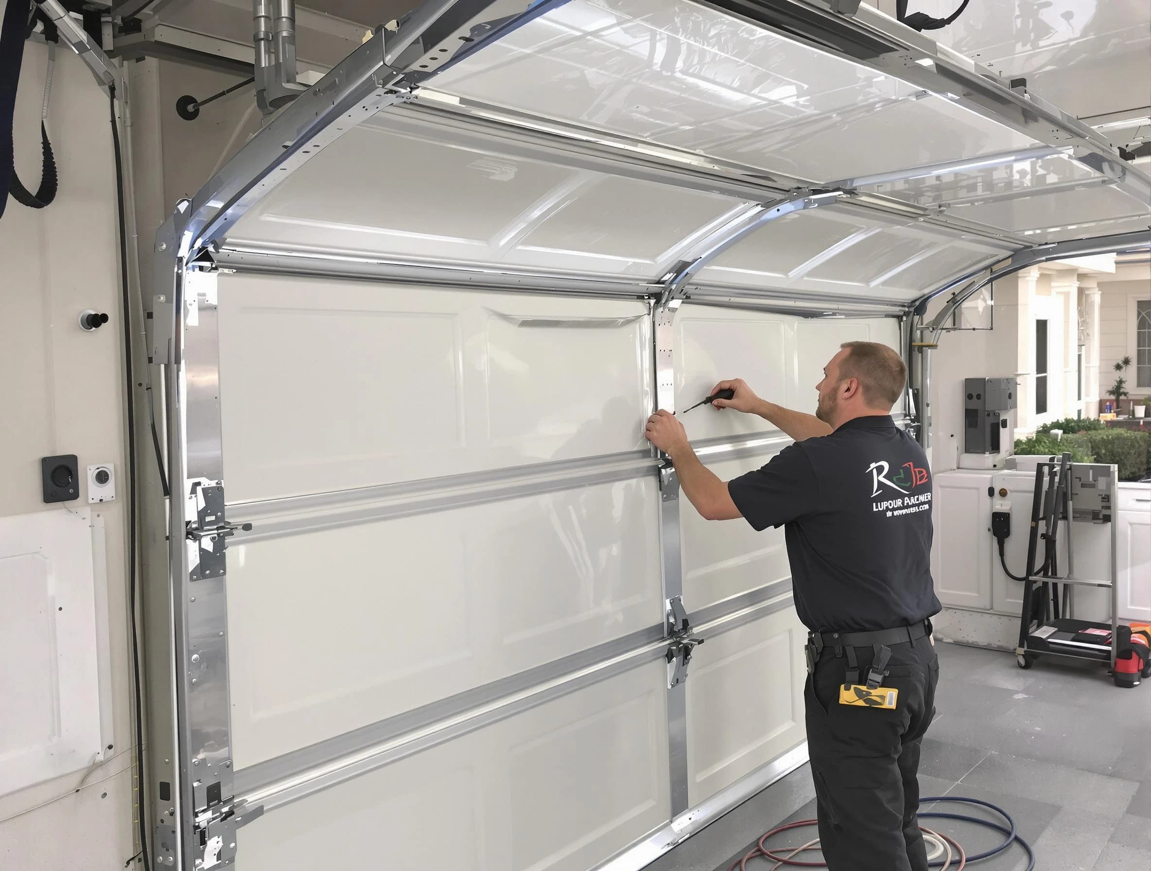Highland Lakes Garage Door Repair professional performing panel repair in Highland Lakes