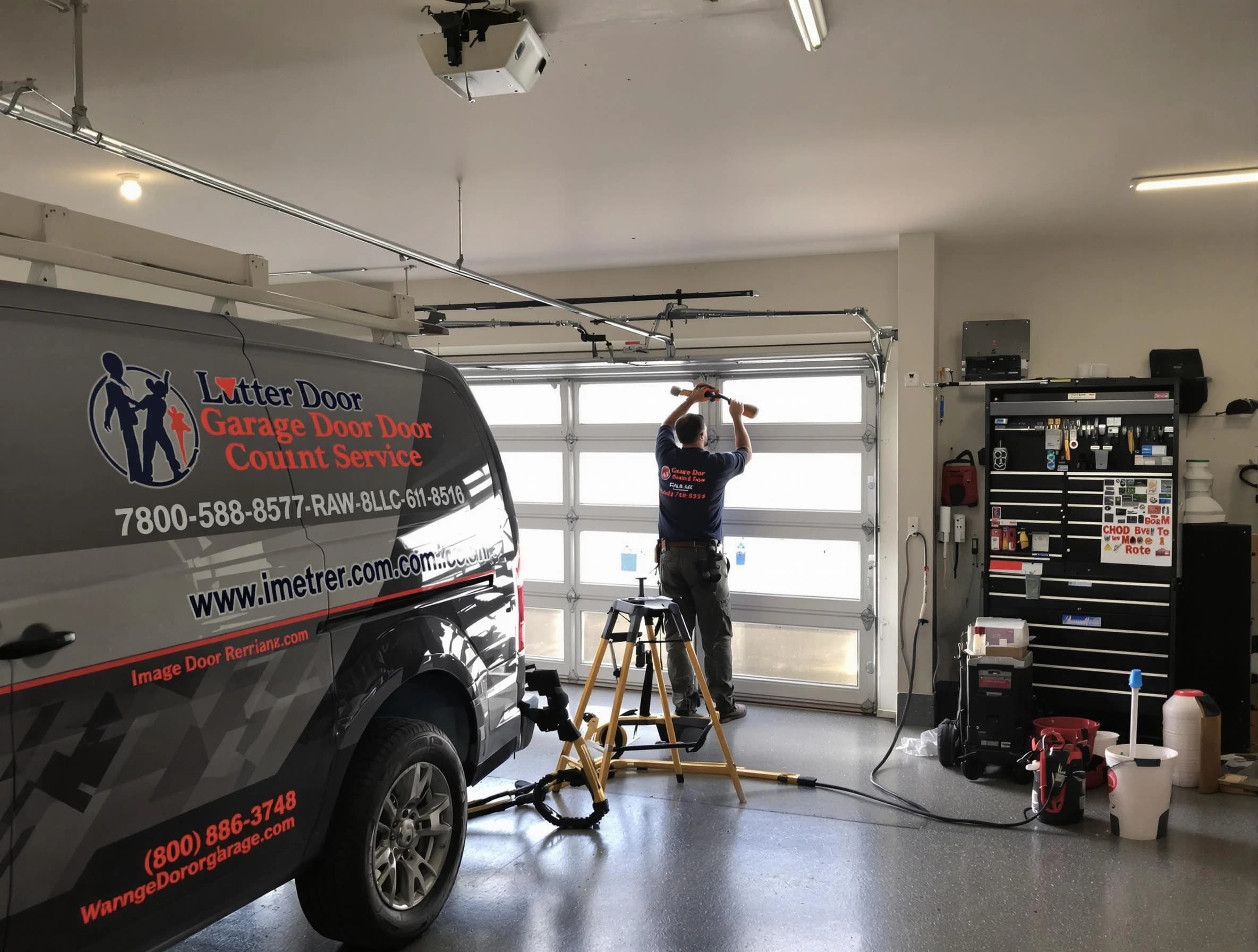 Highland Lakes Garage Door Repair rapid response team performing same-day repair in Highland Lakes