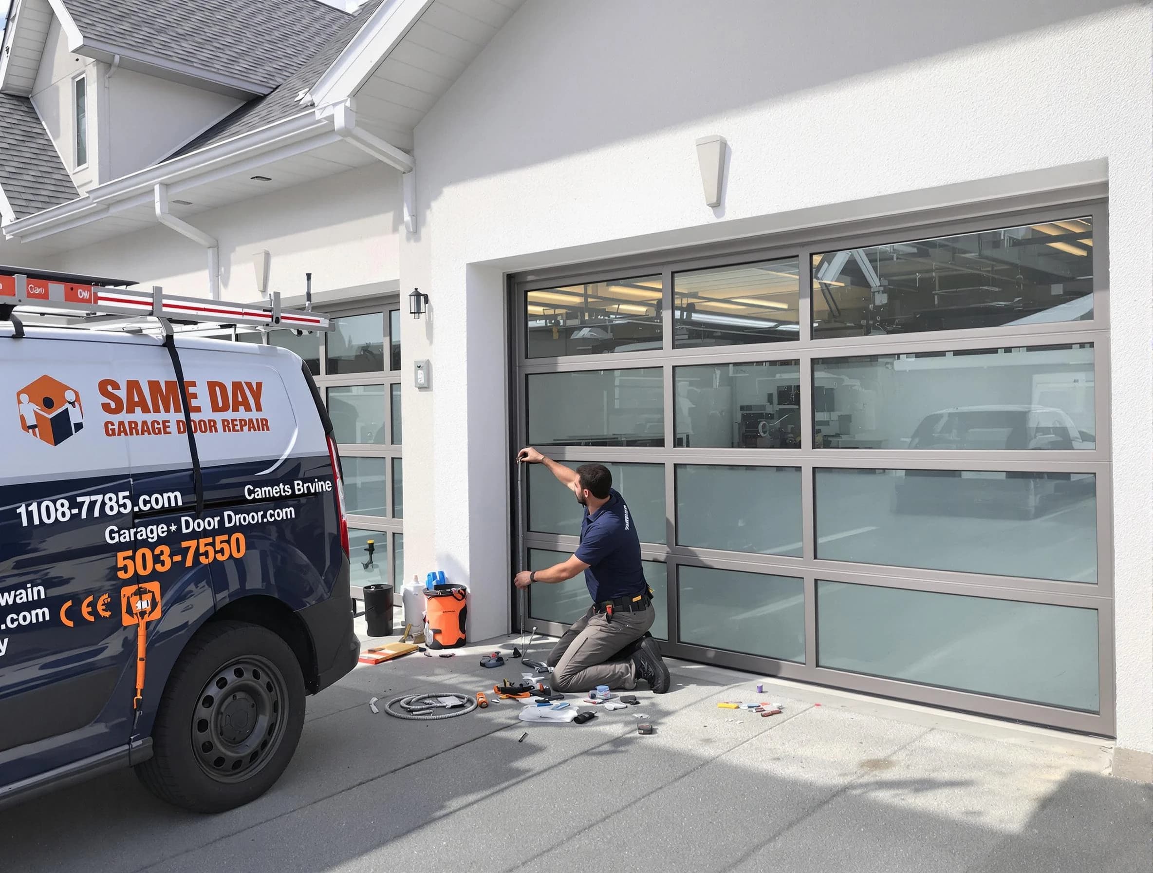 Same-day garage door repair service by Highland Lakes Garage Door Repair in Highland Lakes