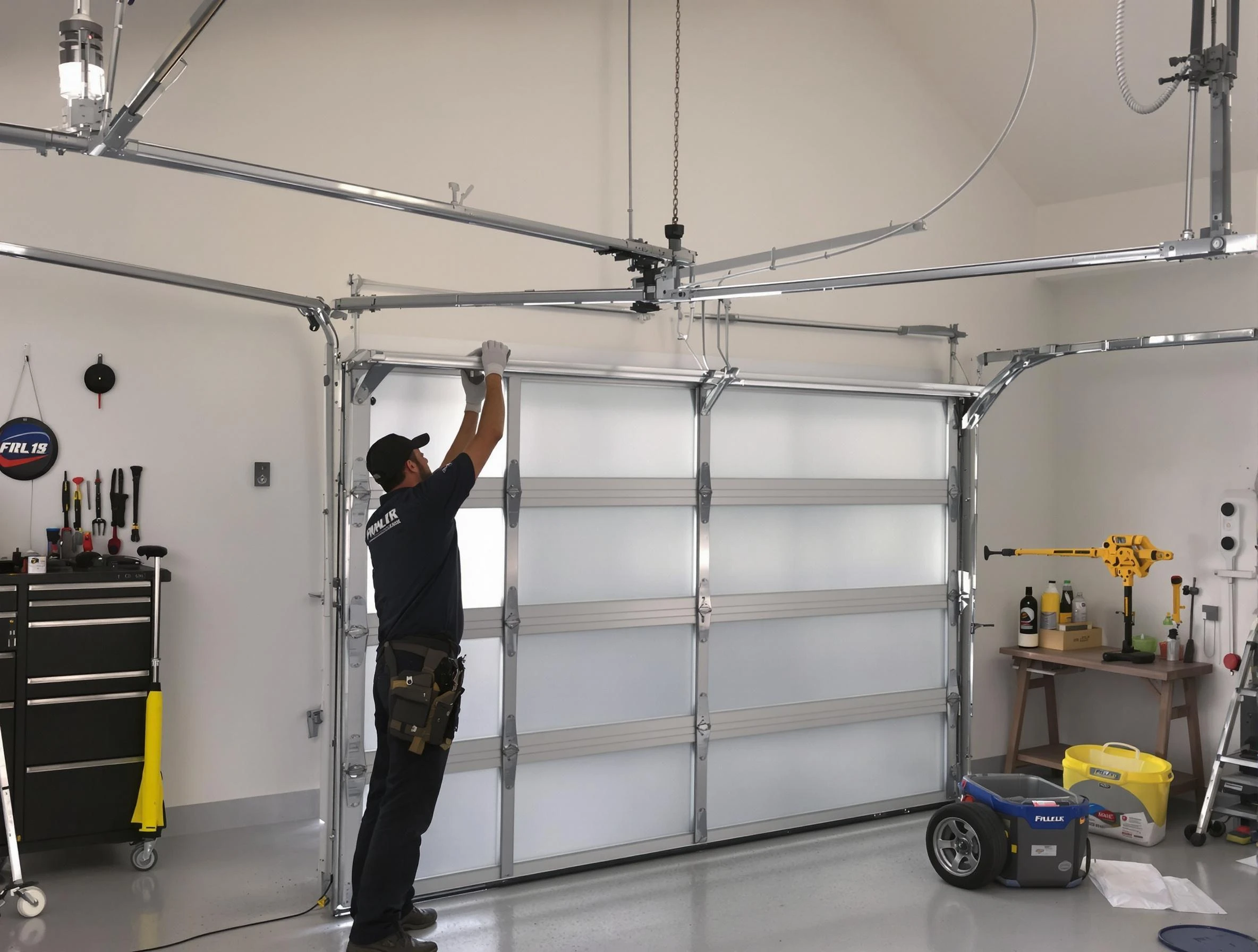 Highland Lakes Garage Door Repair certified team performing precision garage door installation in Highland Lakes